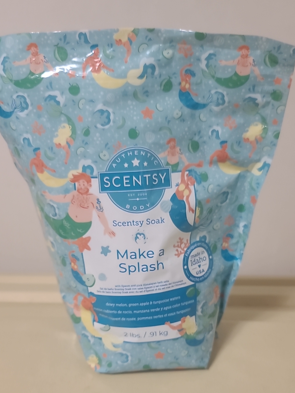 Scentsy Make a Splash Soak - Blue